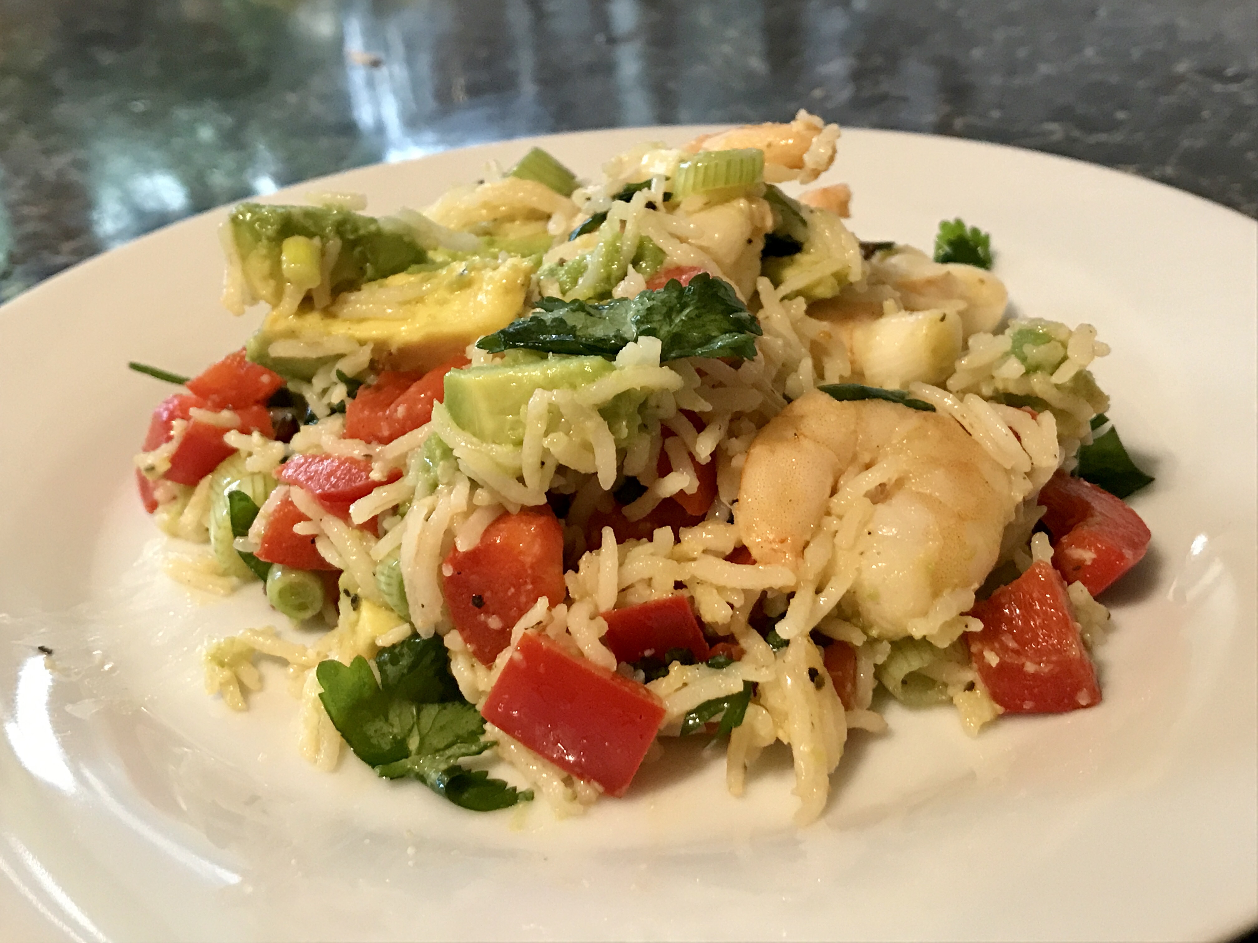 Prawn and Avocado Rice Salad